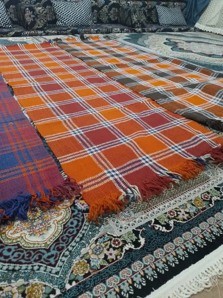 جاجیم دستباف قدیمی نو برای مضیف ویلا حسینه و|گلیم، جاجیم، گبه|هندیجان, |دیوار