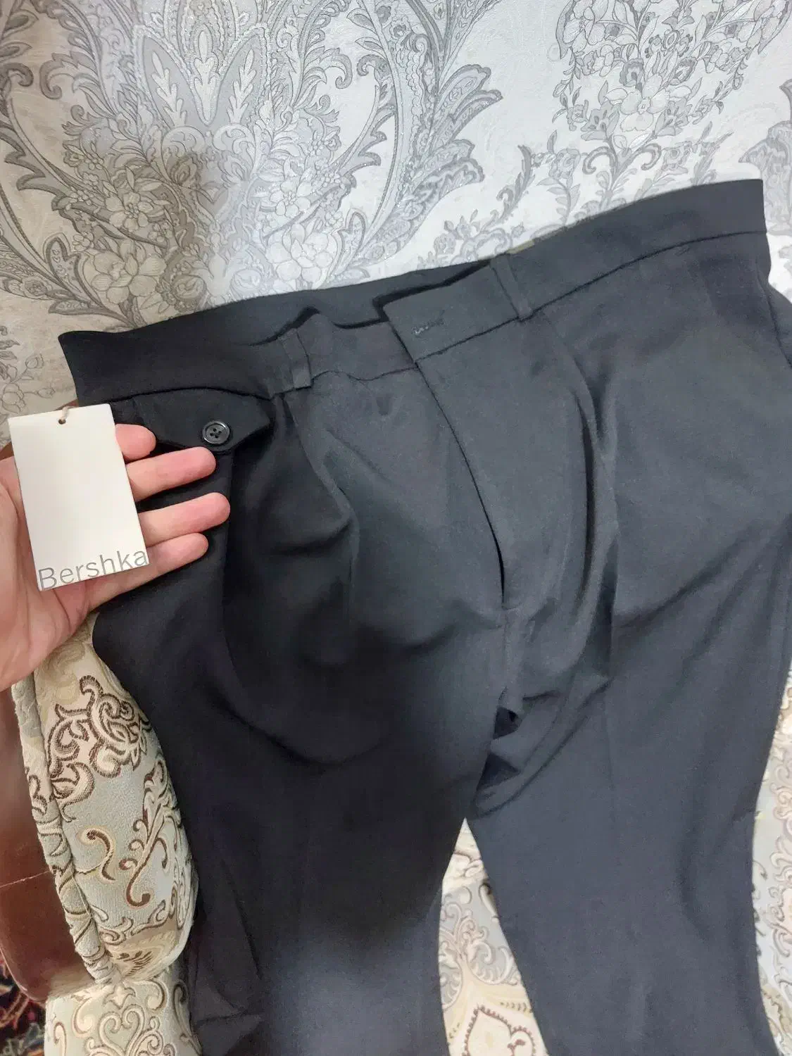 شلوار بگ پیله دار برشکا وارداتی کاملا نو رنگ مشکی|لباس|شهریار, شهریار|دیوار