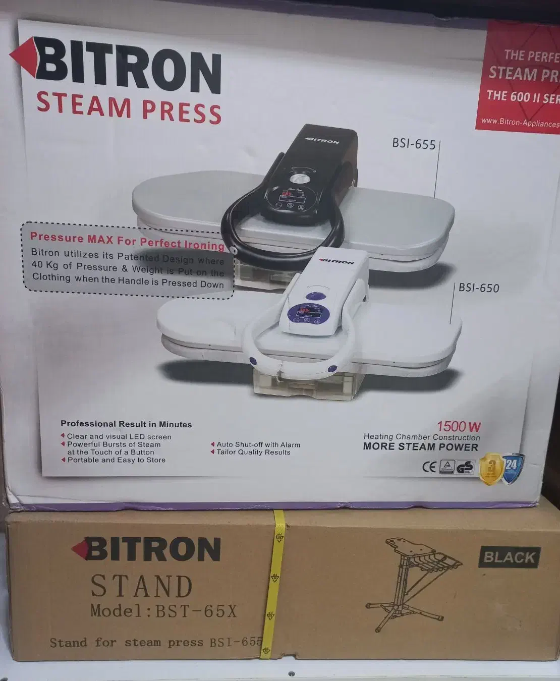 اتو پرس بایترون به همراه پایه تلسکوپی اصلی|اتو و لوازم اتو|اصفهان, مفتح|دیوار