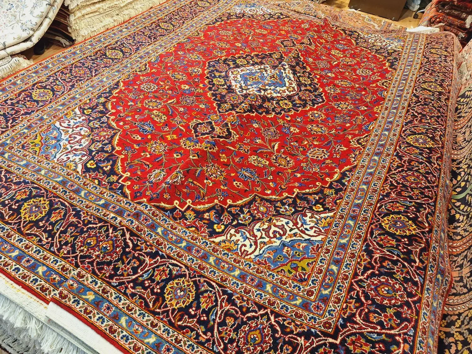 جفت فرش ۹متری دستباف لاکی کاشان|فرش|تهران, اکباتان|دیوار