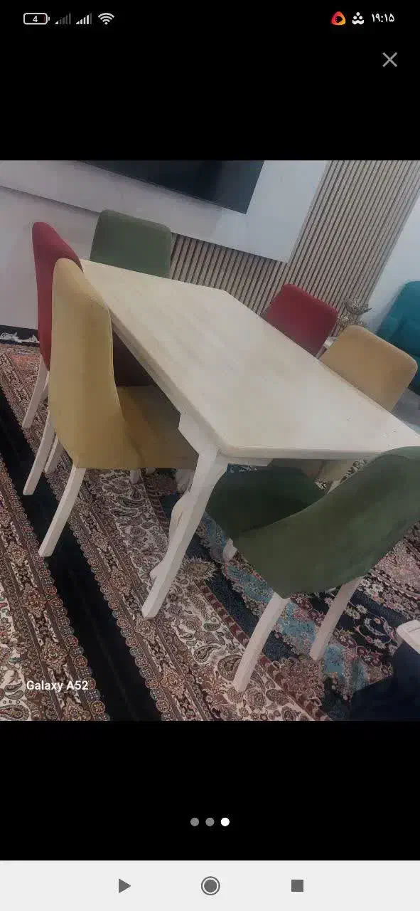 میز ناهار خوری و یک دست مبل هفت نفره|مبلمان خانگی و میز عسلی|ازنا, |دیوار