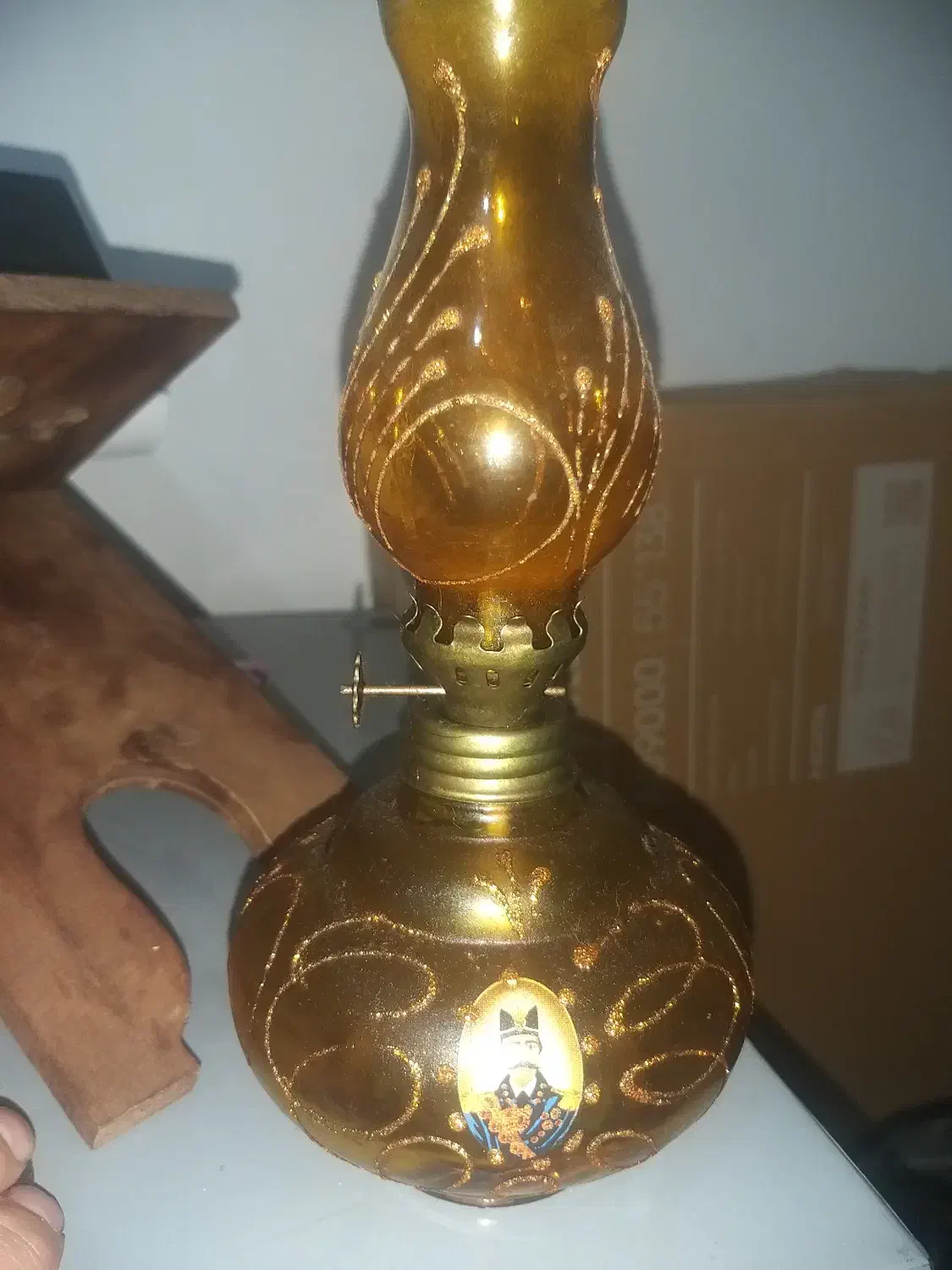 چراغ نفتی قدیمی عتیقه سالم|کلکسیون اشیاء عتیقه|پارسآباد, |دیوار