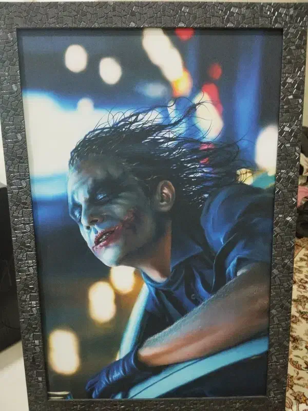 تابلو چراخ دار طرح جوکر|تابلو، نقاشی، عکس|تبریز, |دیوار