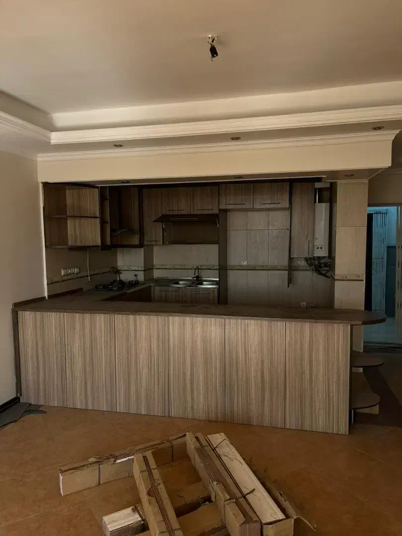 کابینت ام دی اف mdf همراه با سینک و هود|کتابخانه، شلف، قفسههای دیواری|فردیس, فردیس|دیوار