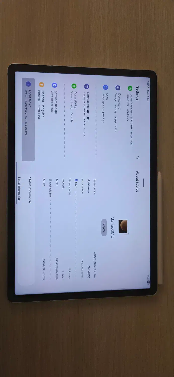 تبلت S9fe plus 5g|تبلت|شیراز, شهرک بهشتی|دیوار