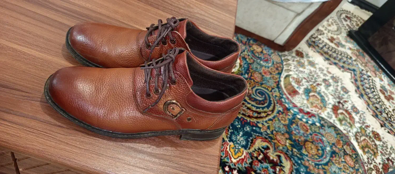 کفش چرمی سایز 41|کیف، کفش، کمربند|قروه, |دیوار