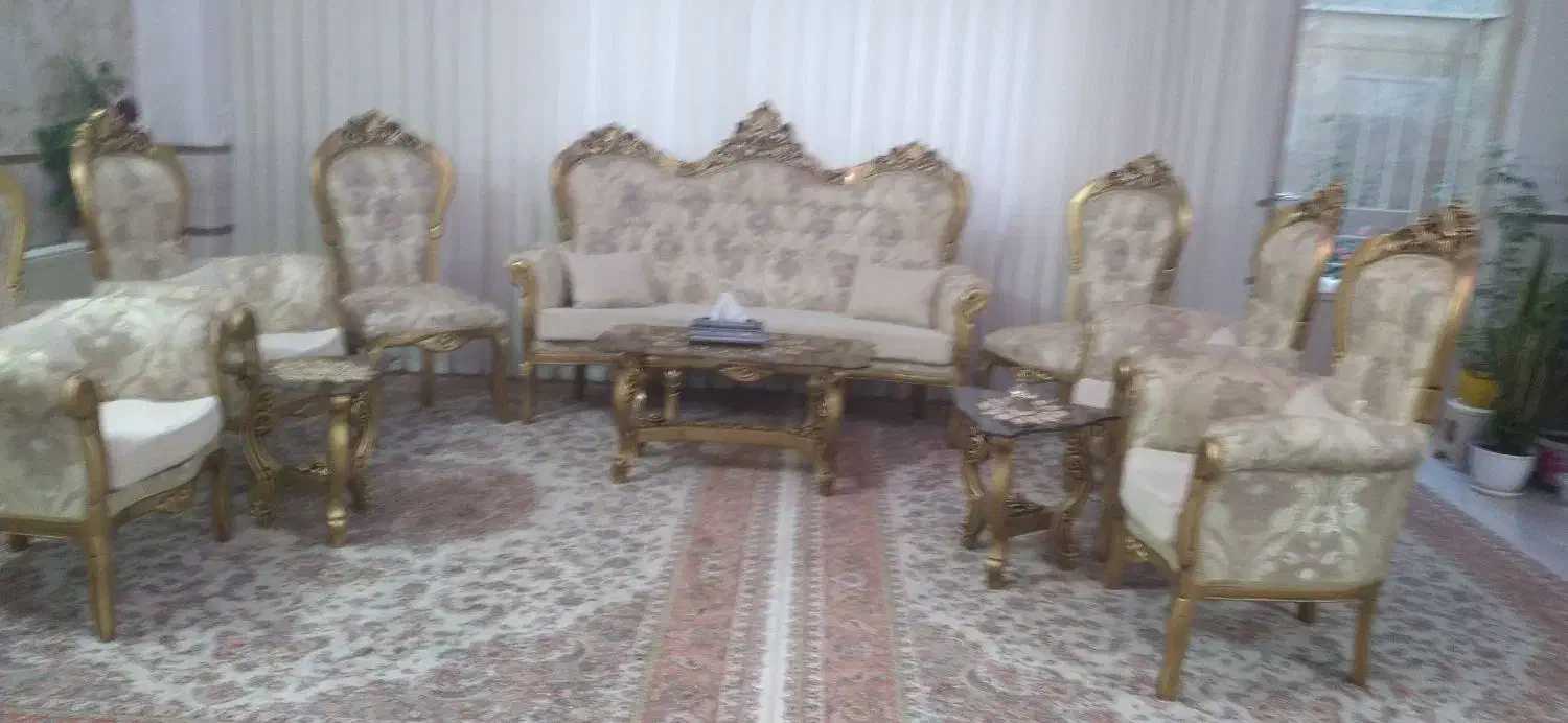 مبل ۹ نفره|مبلمان خانگی و میز عسلی|زنجان, |دیوار