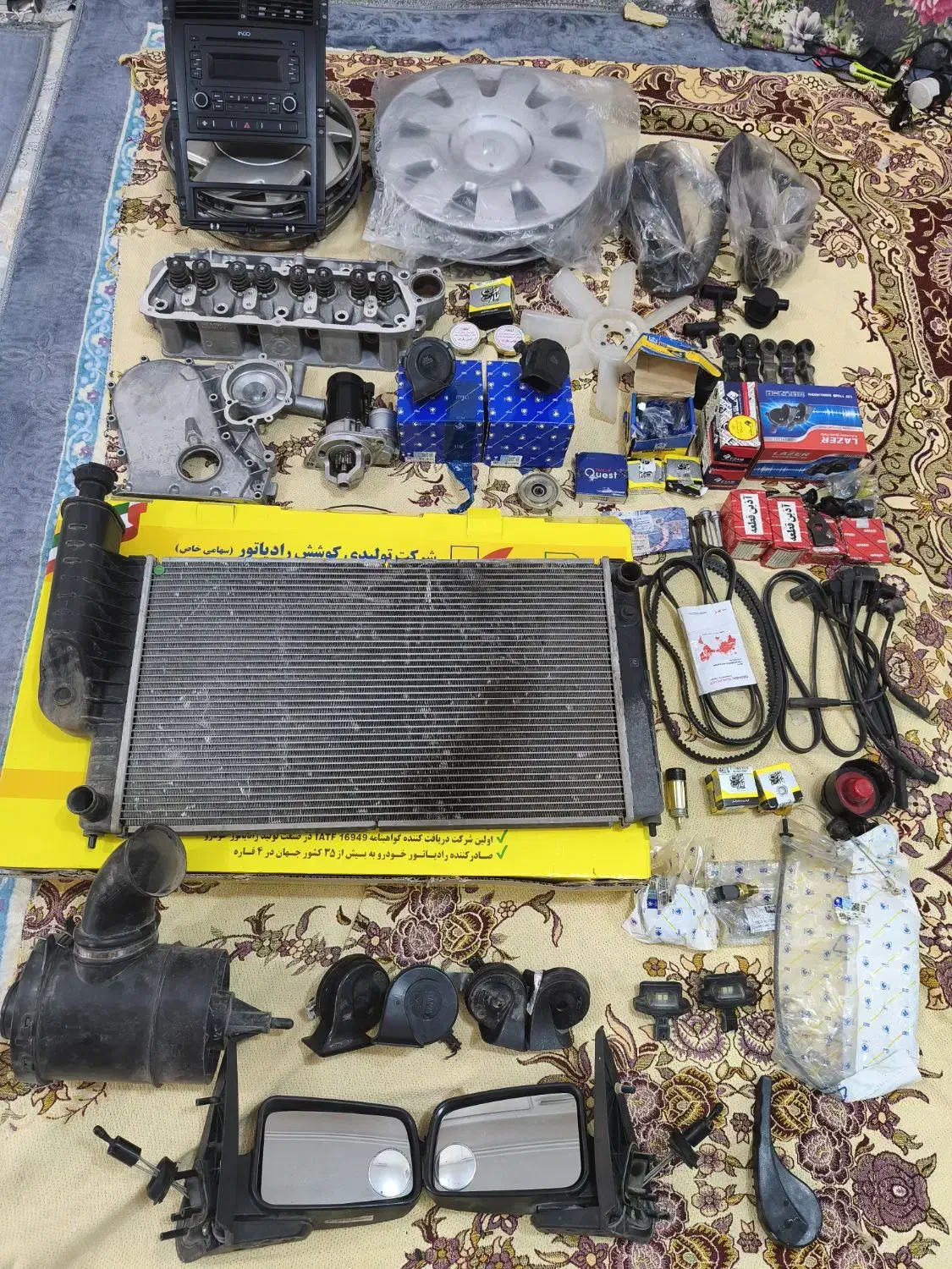 استارت ورادیاتور 1جفت توپی چرخ  آریسان1 سواری روآ|قطعات یدکی و لوازم جانبی|شیراز, سعدیه جنوبی|دیوار