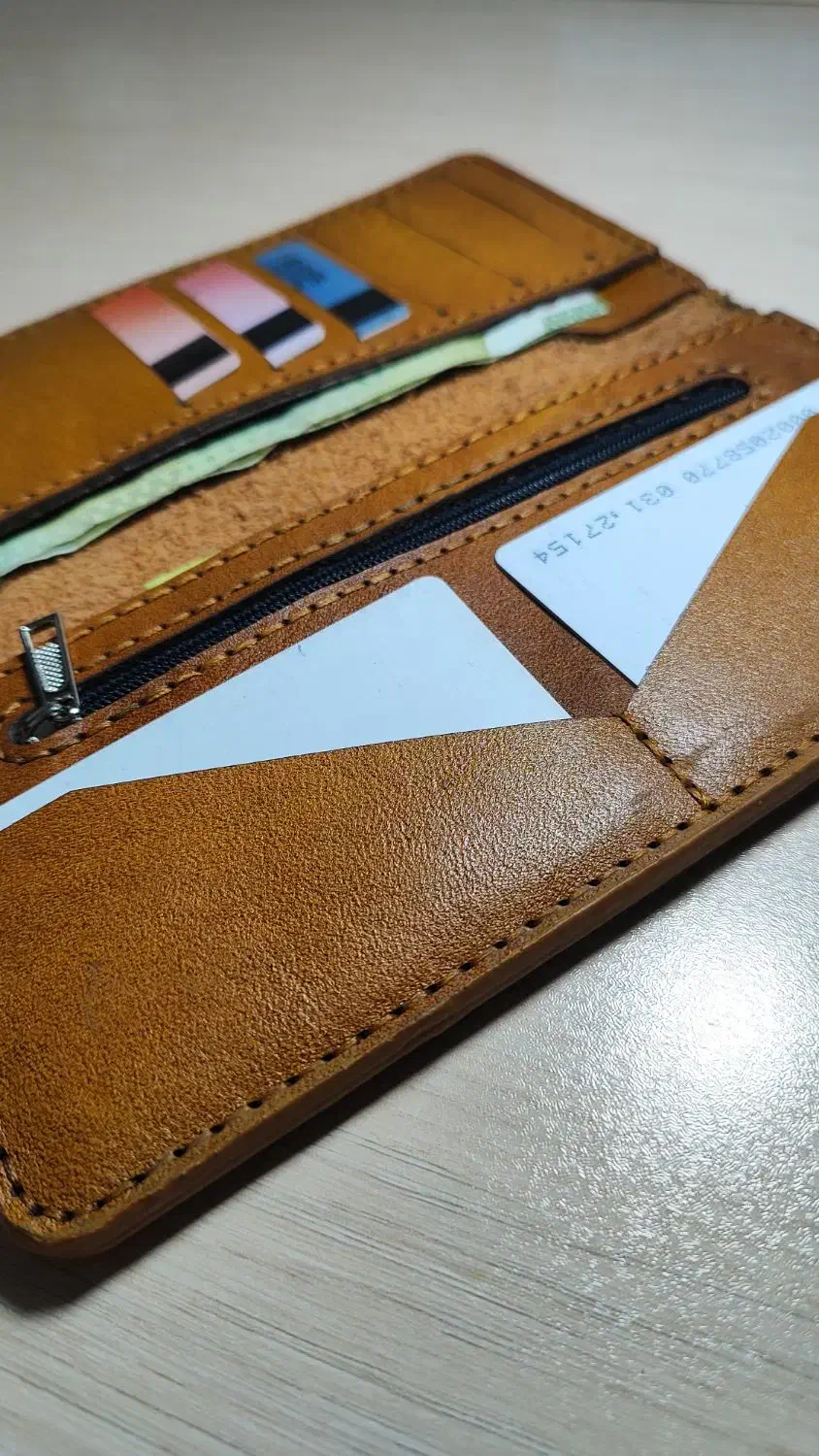 کیف پول کتی چرم طبیعی (جاکارتی)|کیف، کفش، کمربند|اردبیل, |دیوار