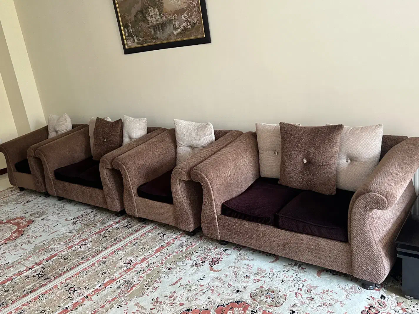 مبلمان شش نفره|مبلمان خانگی و میز عسلی|تهران, بوستان چیتگر|دیوار