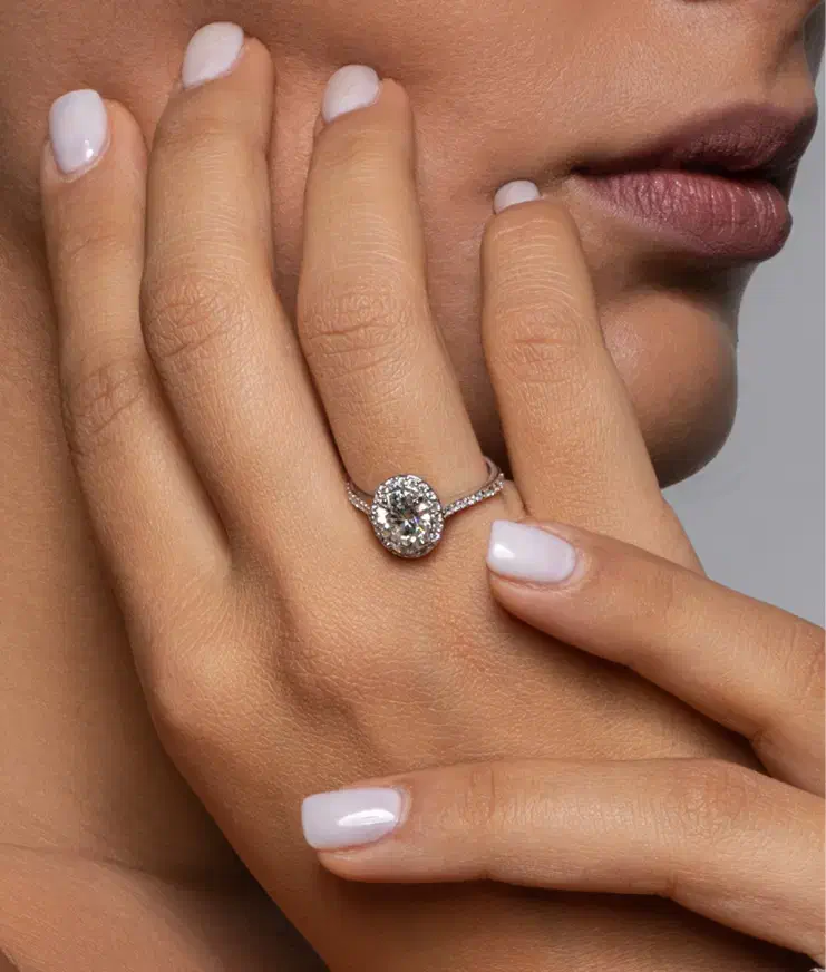 انگشتر جواهر برلیان الماس طلا سفید‌ با شناسنامه|جواهرات|تهران, سیمای ایران|دیوار