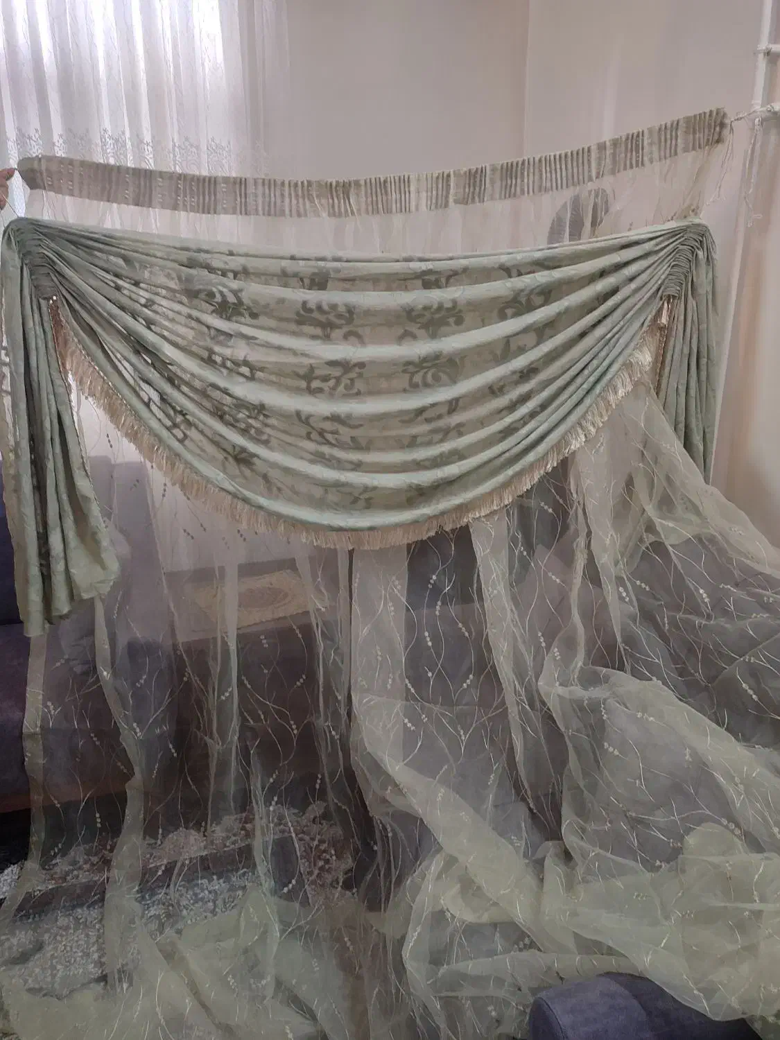 یک پرده و 3والان|پرده، رانر، رومیزی|لنگرود, |دیوار