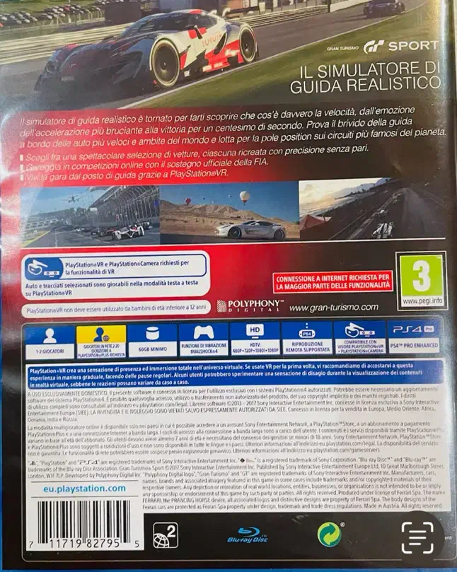 بازی پی اس ۴ اصل ایتالیایی PS4|کنسول، بازی ویدئویی و آنلاین|تهران, مرزداران|دیوار