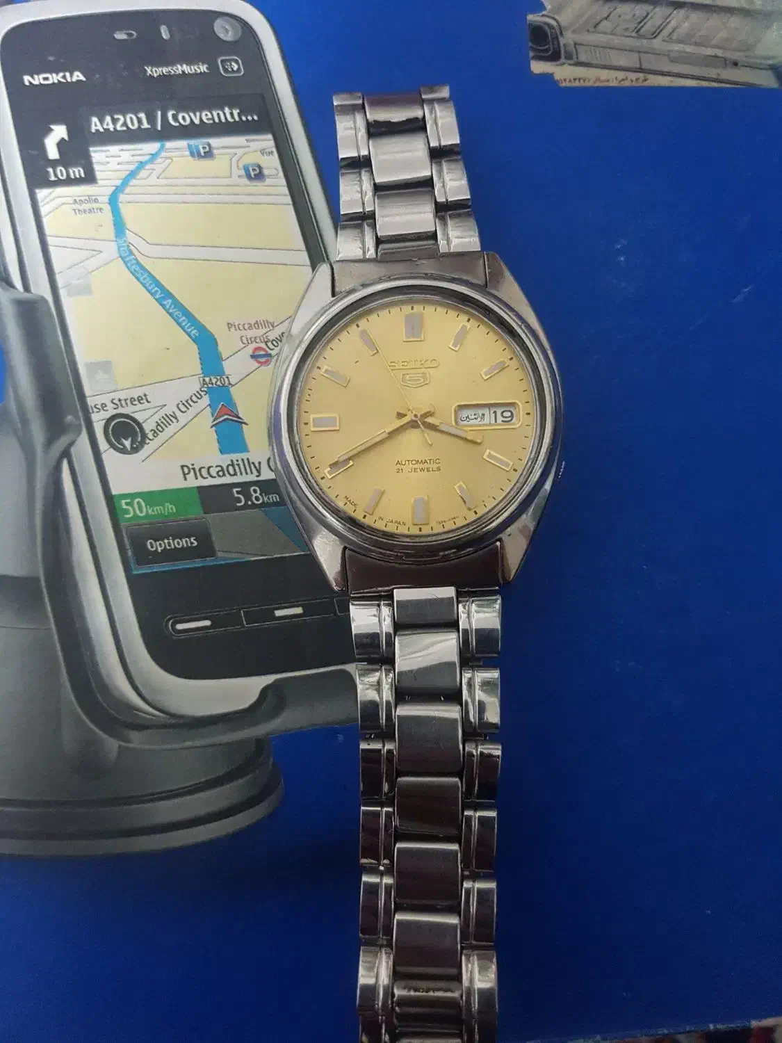 ساعت سیکو 5درب شیشه ای(ژاپن)|ساعت|اردکان, |دیوار