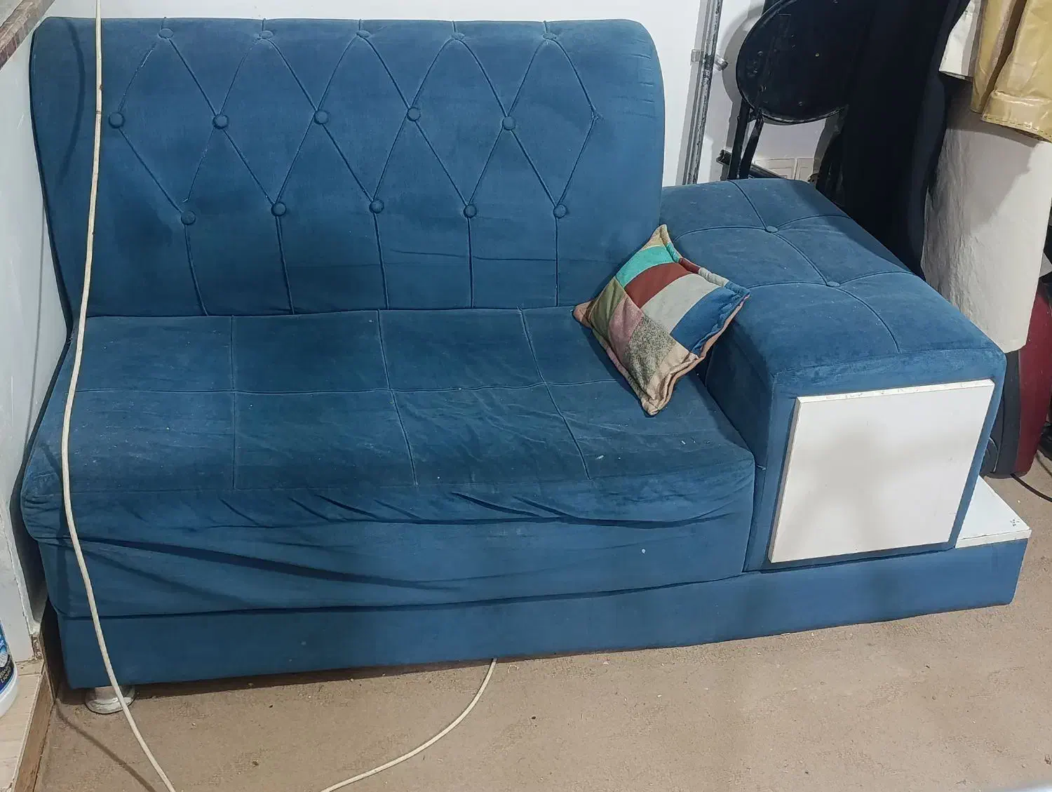 مبل 7نفره مخمل سالم|مبلمان خانگی و میز عسلی|تربت جام, مطهری|دیوار