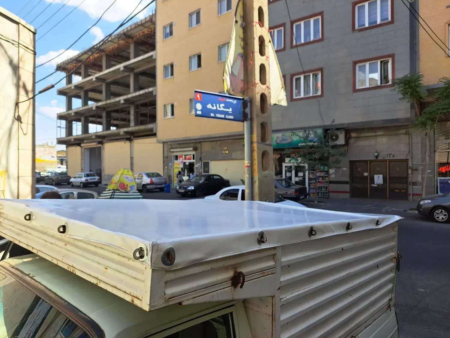 چادر ماشین بااریی قلاب دار مسقف پارچه مشمع بررزنت|قطعات یدکی و لوازم جانبی|تبریز, |دیوار