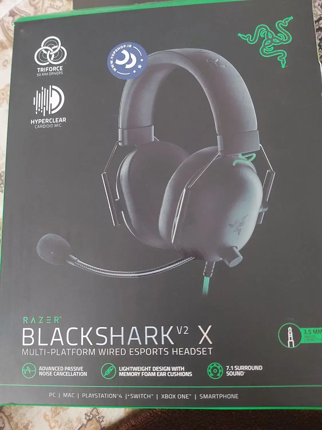 هدفن blackshark v2x|قطعات و لوازم جانبی رایانه|کرمان, |دیوار