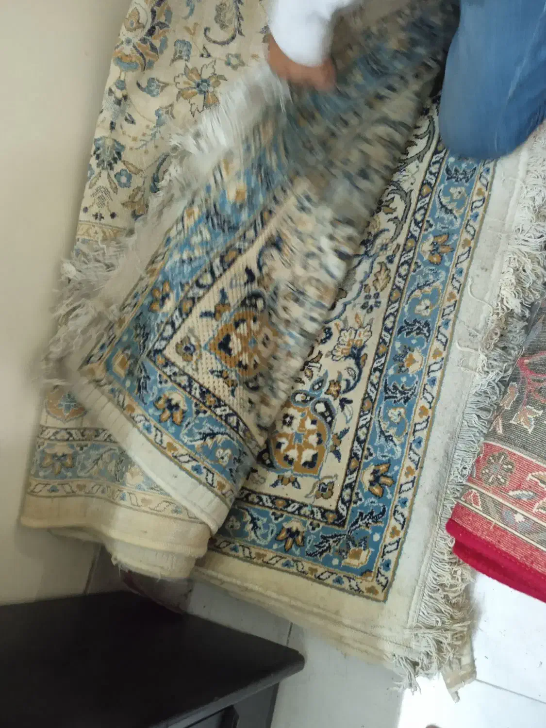 دوعد فرش ۱۲متری سالم بدونه سوختگی|فرش|تهران, جنت‌آباد جنوبی|دیوار