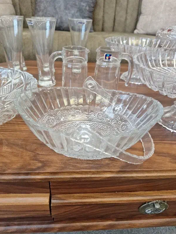 ظروف کریستال لیوان میوه خوری شیرینی خوری پارچ|ظروف سرو و پذیرایی|لاهیجان, کوی آزادگان|دیوار