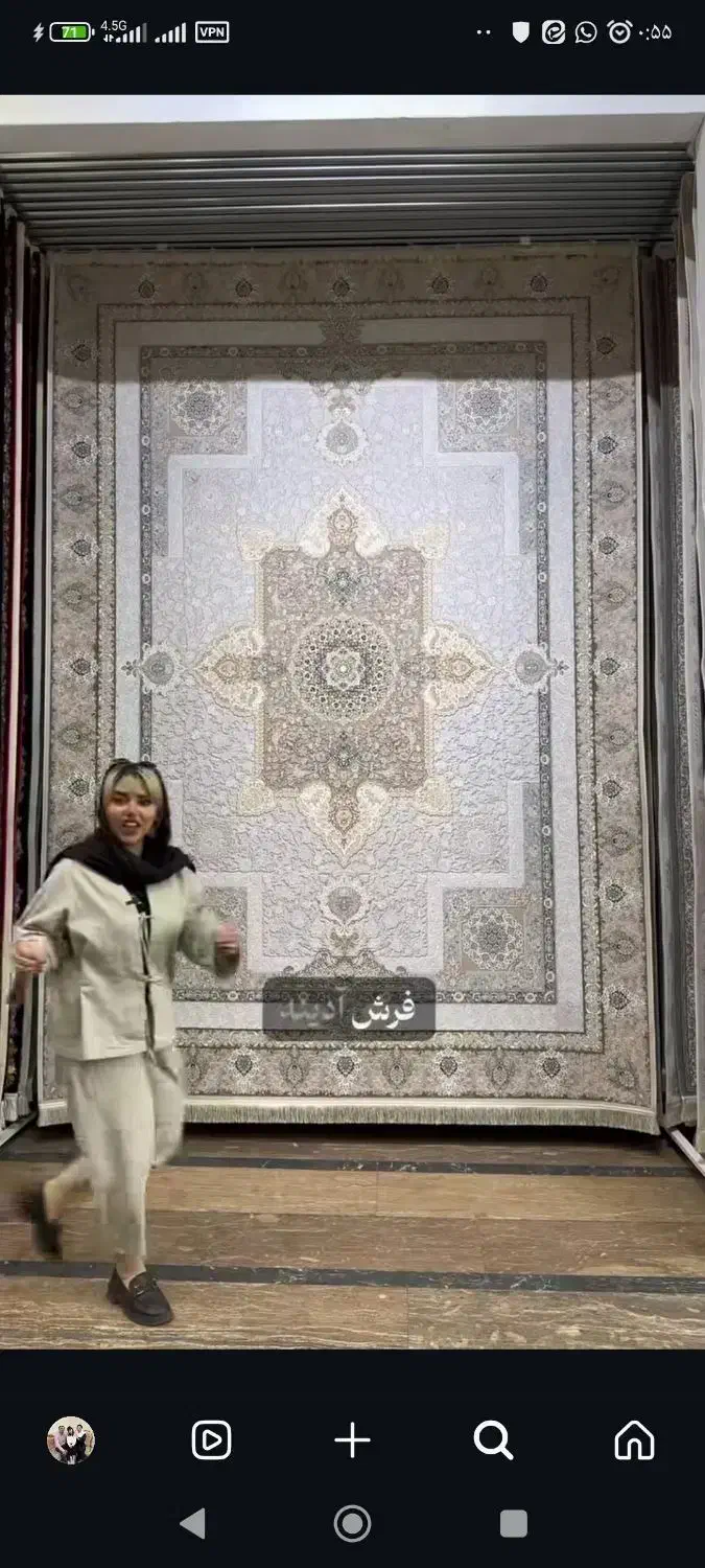 ۲عددفرش ۹متری۱۵۰۰ شانه ۴۵۰۰ تراکم واقعی یلدای کویر|فرش|خمینیشهر, |دیوار