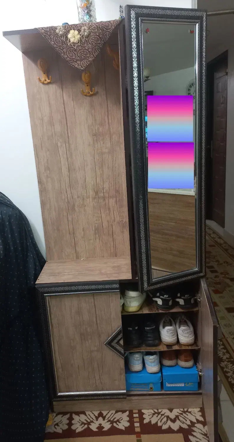 کمد جا آرایشیو کشو دار‌    کمد جا کفشی و جالباسی|جاکفشی، کمد، دراور|آران و بیدگل, |دیوار