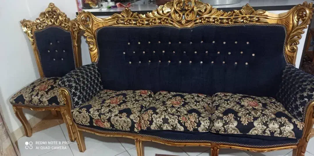 مبل سلطنتی ۹ نفره|مبلمان خانگی و میز عسلی|آبیک, |دیوار