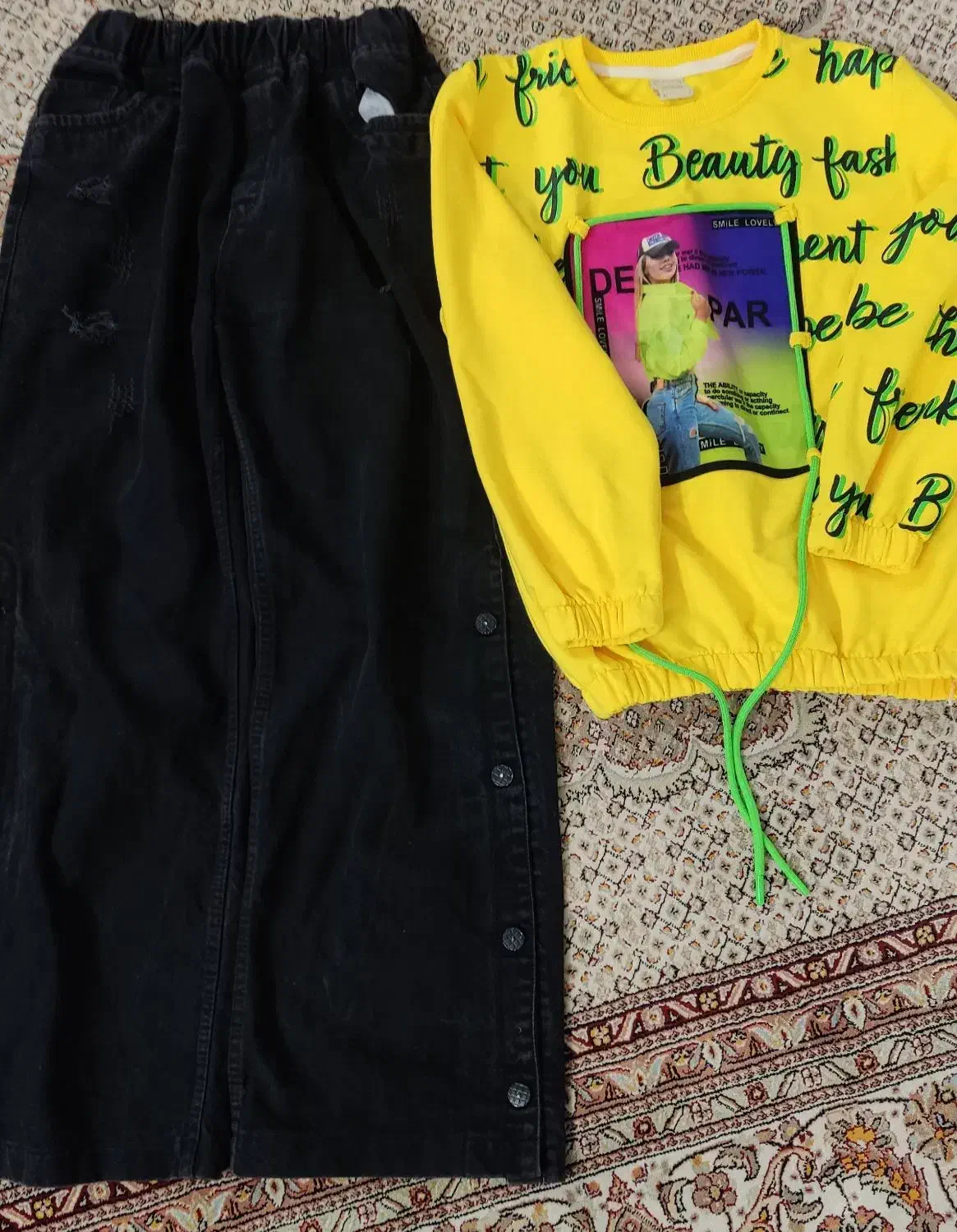 بلوز پاییزه دخترانه و شلوار لی نوک مدادی|لباس|اردبیل, |دیوار