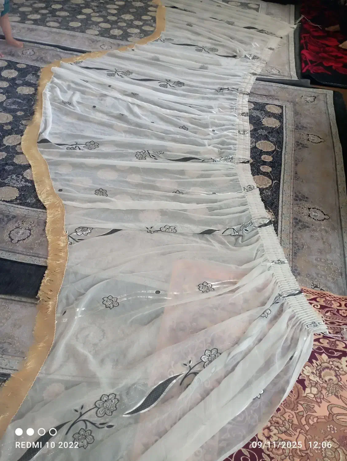 پرده اپن دو عدد|پرده، رانر، رومیزی|خوی, |دیوار