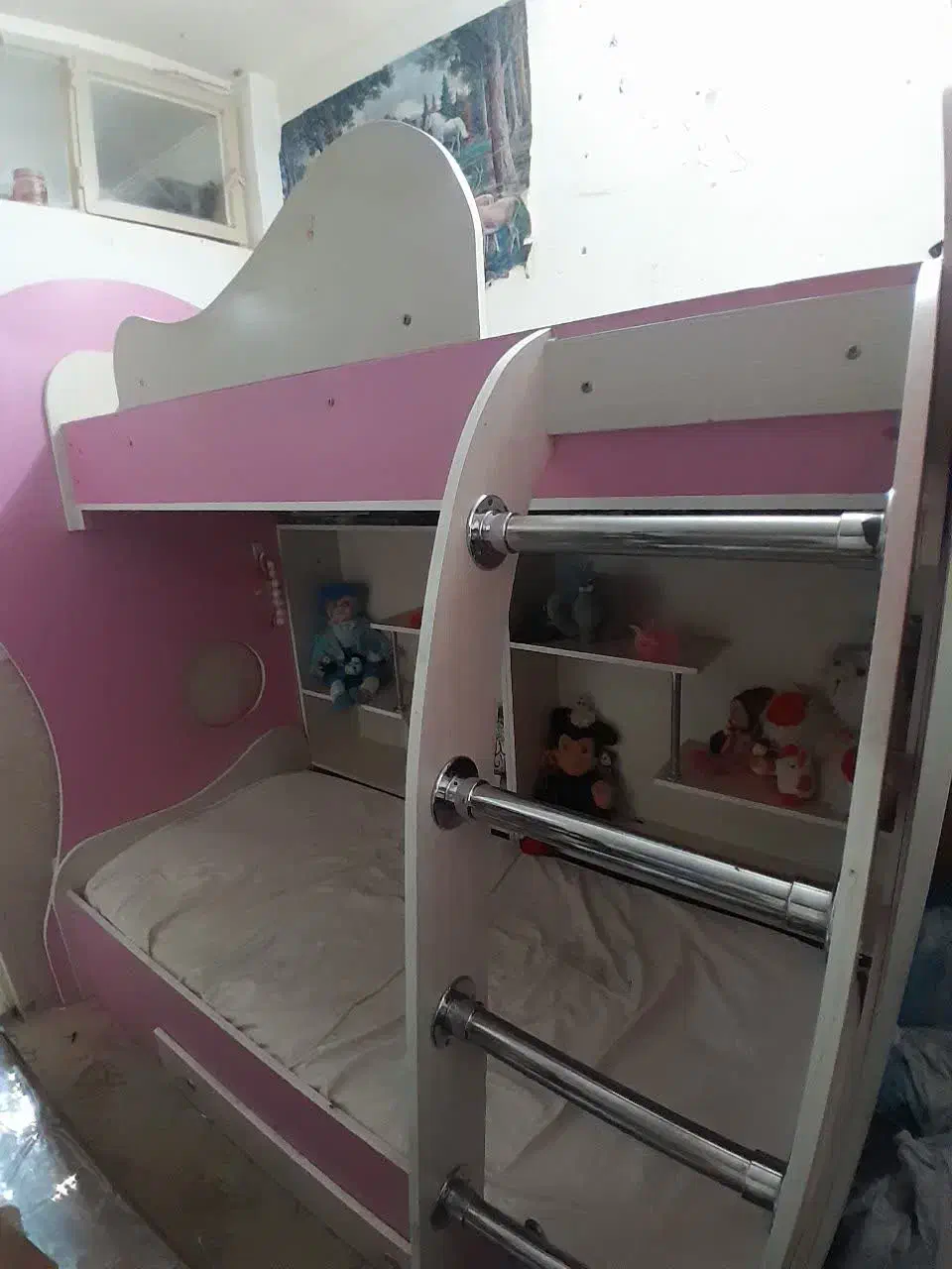 تختخواب دوطبقه نوجوان|تخت و سرویس خواب|یزد, |دیوار