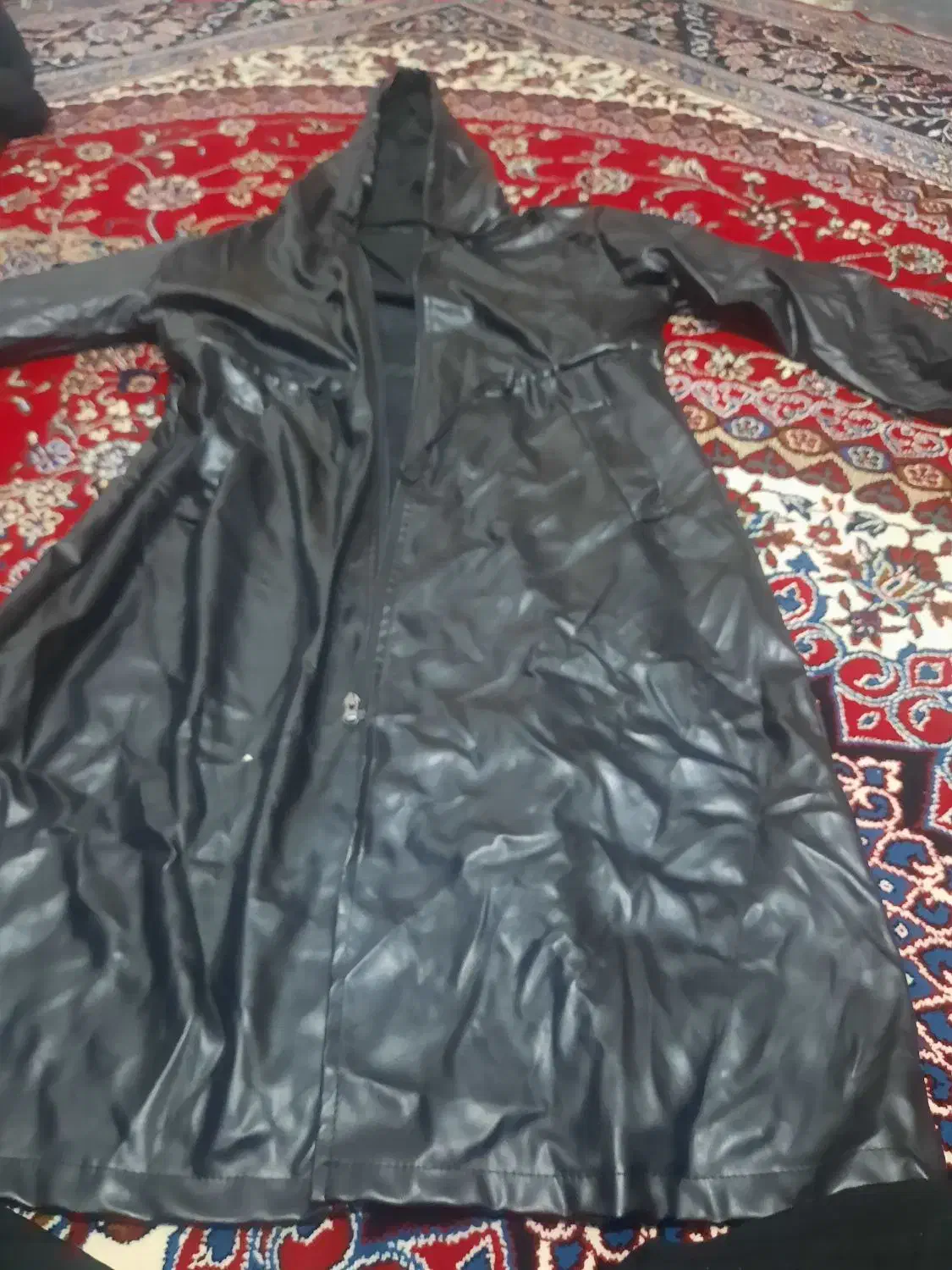 پالتو  مشکی چرم|لباس|کوهدشت, |دیوار