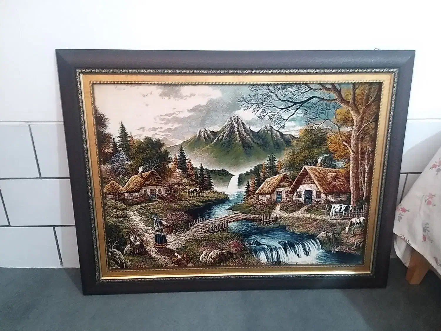 تابلو فرش طبیعت ماشینی|تابلو فرش|فسا, |دیوار