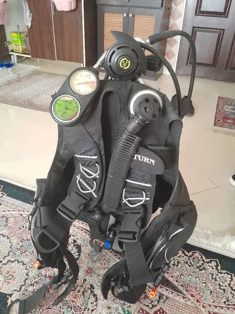 ست غواصی .سیلندر . بی سی دی. رگلاتور و اختاپوس|غواصی و ورزشهای آبی|کیش, |دیوار