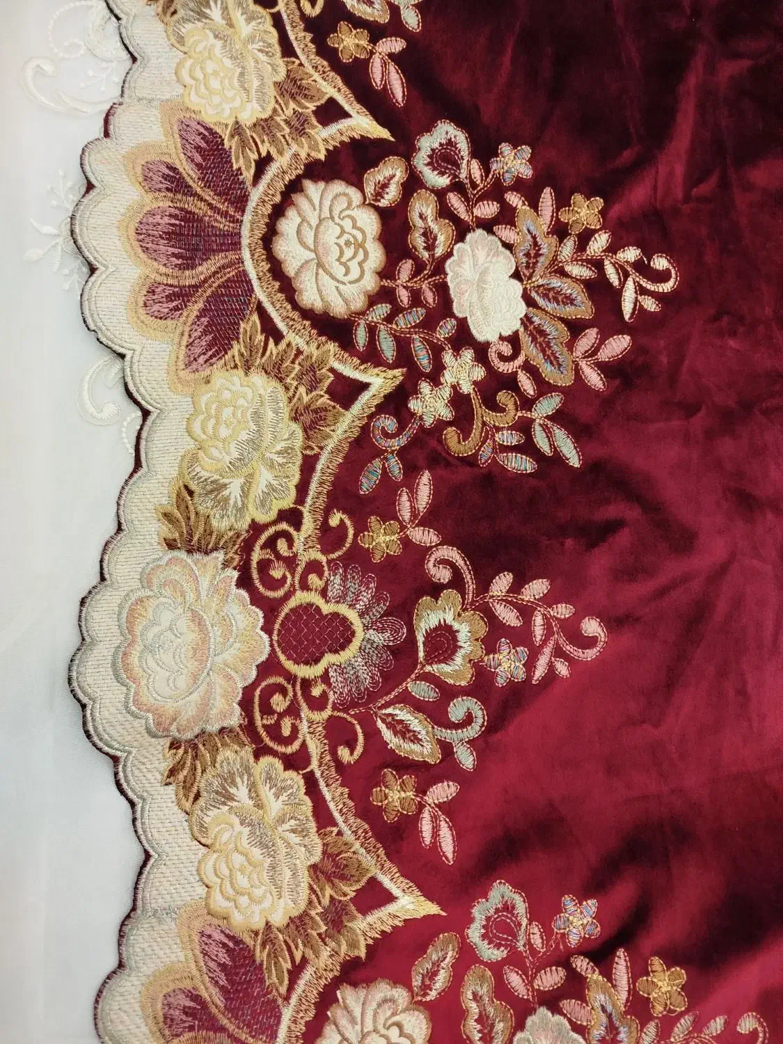 ابعاد پرده دکوری ۶۵×۳متر طول پرده اصلی ۲متر و ۵۰|پرده، رانر، رومیزی|میانه, |دیوار