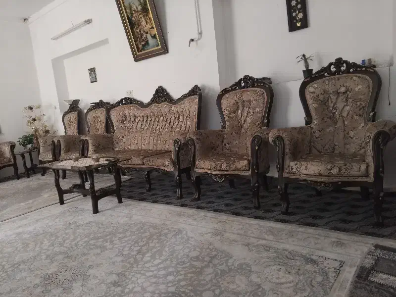 مبل استیل نیمه سلطنتی|مبلمان خانگی و میز عسلی|ملایر, |دیوار