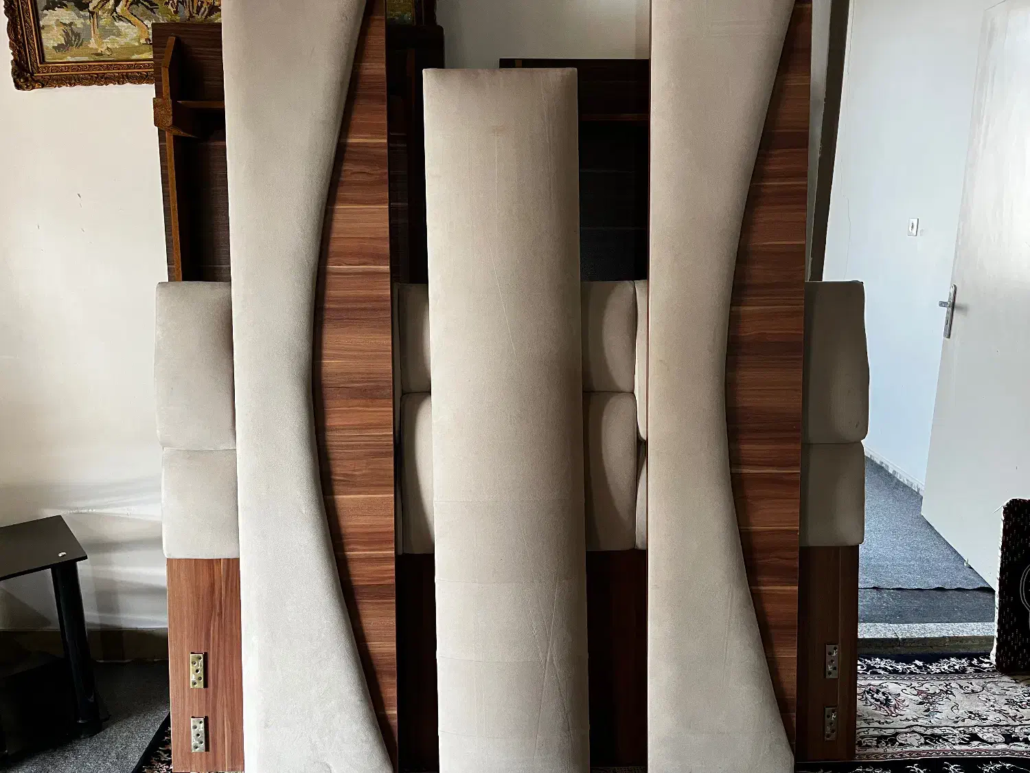 تخت دو نفره ام دی اف|تخت و سرویس خواب|ساری, |دیوار