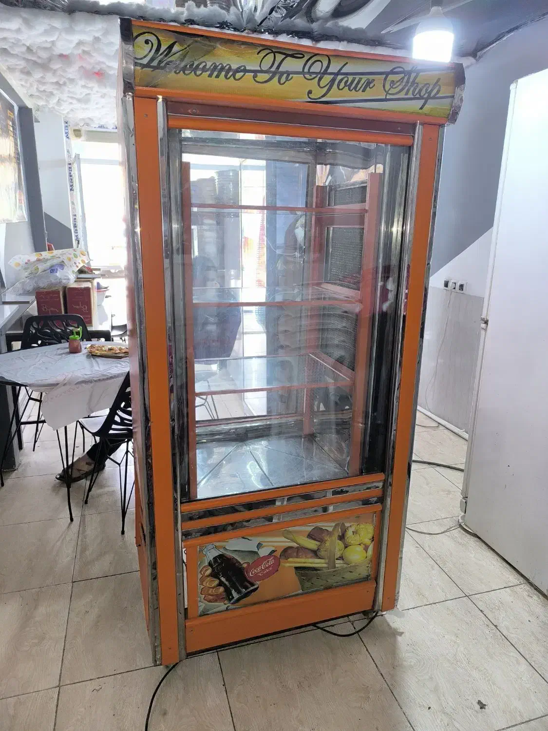 یخچال ویترینی ایستاده دو طرف شیشه|فروشگاه و مغازه|هرسین, |دیوار