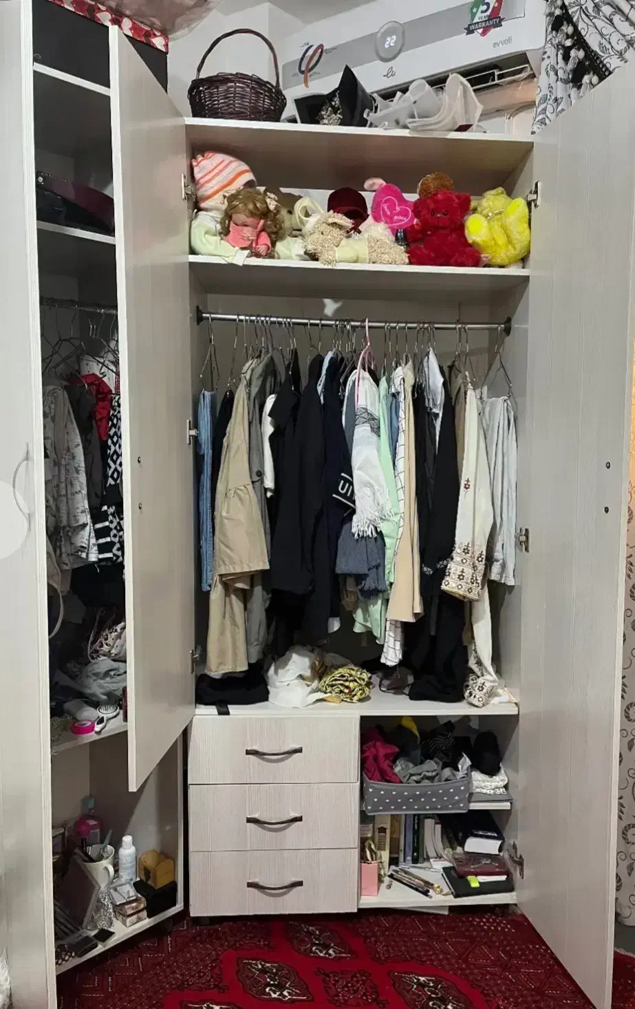 کمد سفید دو تیکه|جاکفشی، کمد، دراور|چابهار, |دیوار