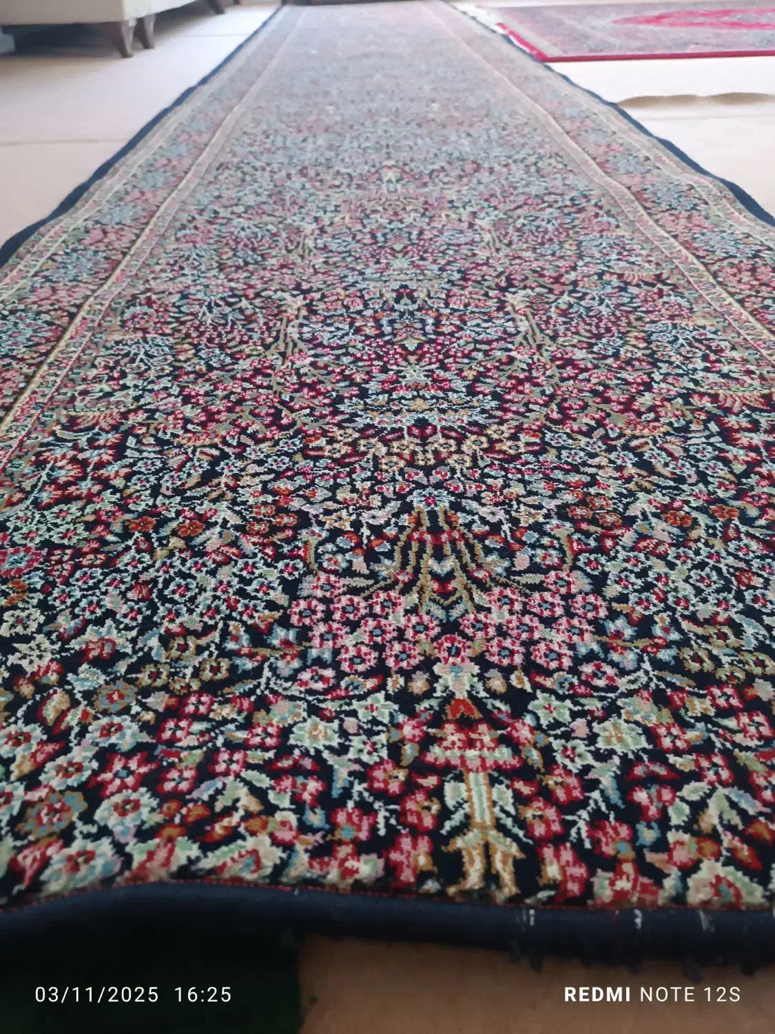 قالی کناره طرح درختی|فرش|بردسیر, |دیوار