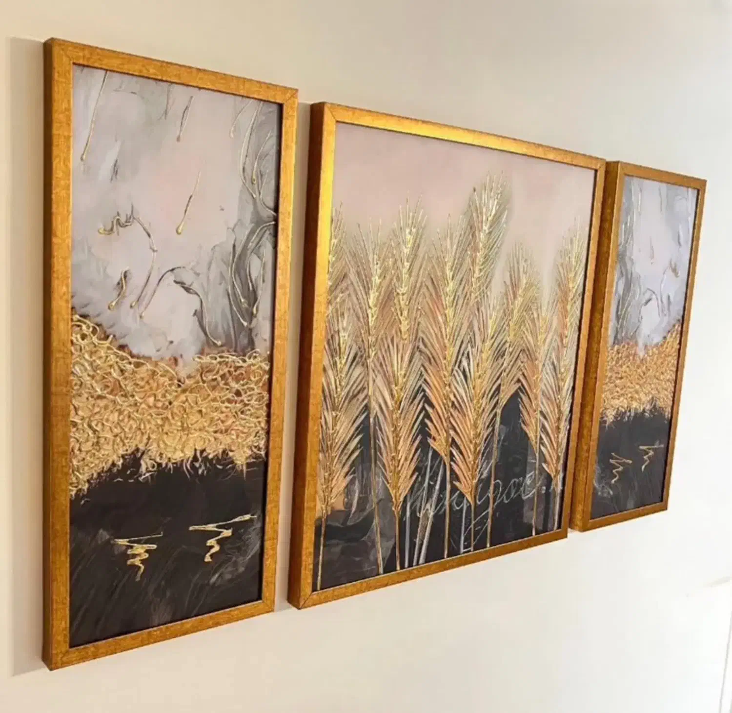 تابلوی تکسچر سه تکه|تابلو، نقاشی، عکس|محمدیه-قزوین, |دیوار