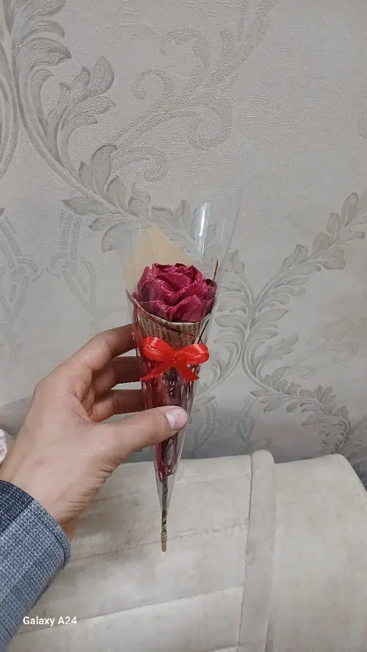 گلشاخهای کاغذی|گل مصنوعی|قم, حکمت شمالی|دیوار