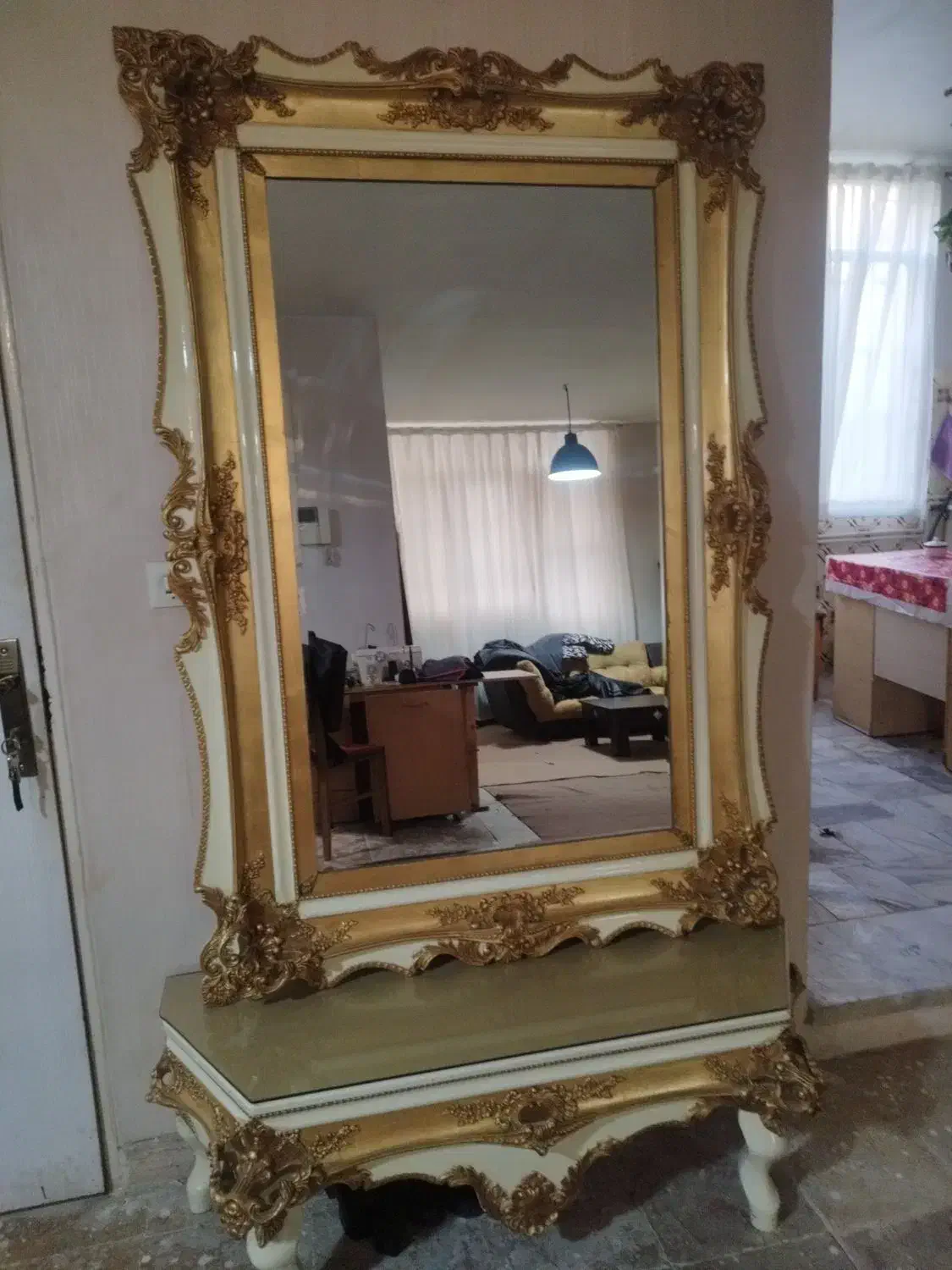 آینه و کنسول|بوفه، ویترین، کنسول|کرج, عظیمیه|دیوار