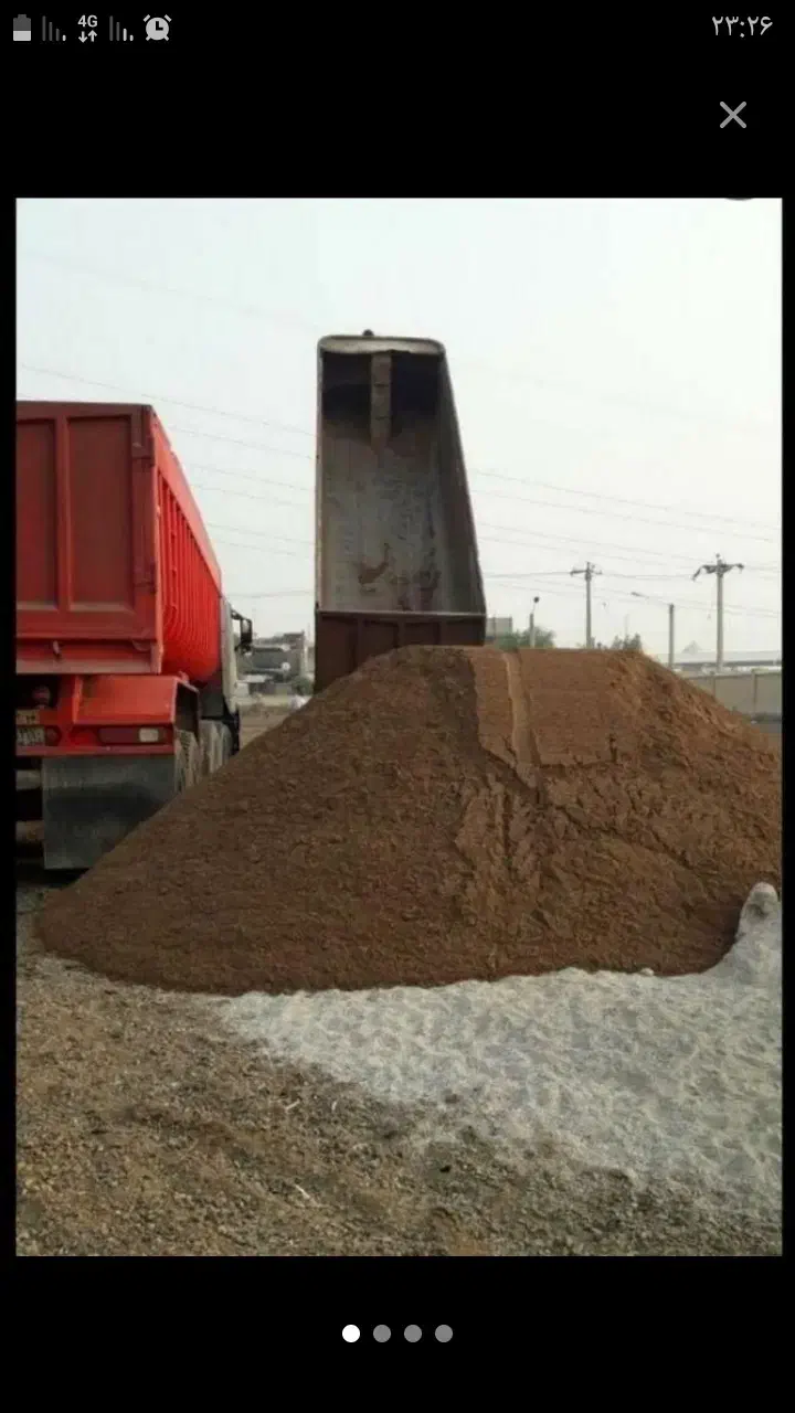 تریلی ماسه شسته شوشتر مستقیم نرم قرمز ۲۶تن|مصالح و تجهیزات ساختمان|خرمشهر, |دیوار