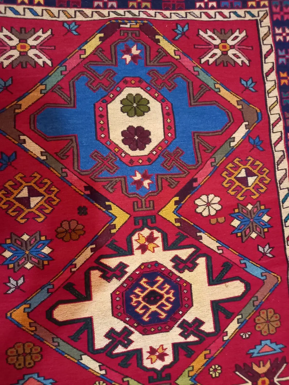 گلیم فرش دستباف|گلیم، جاجیم، گبه|رشت, کوی قدس|دیوار