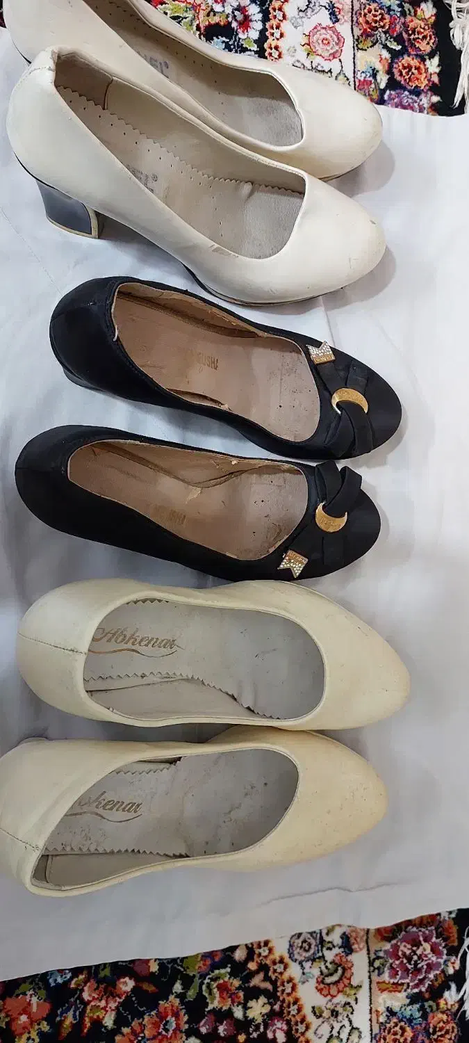 کفش مجلسی 2بار استفاده شده سایز40و41|کیف، کفش، کمربند|گنبد کاووس, |دیوار