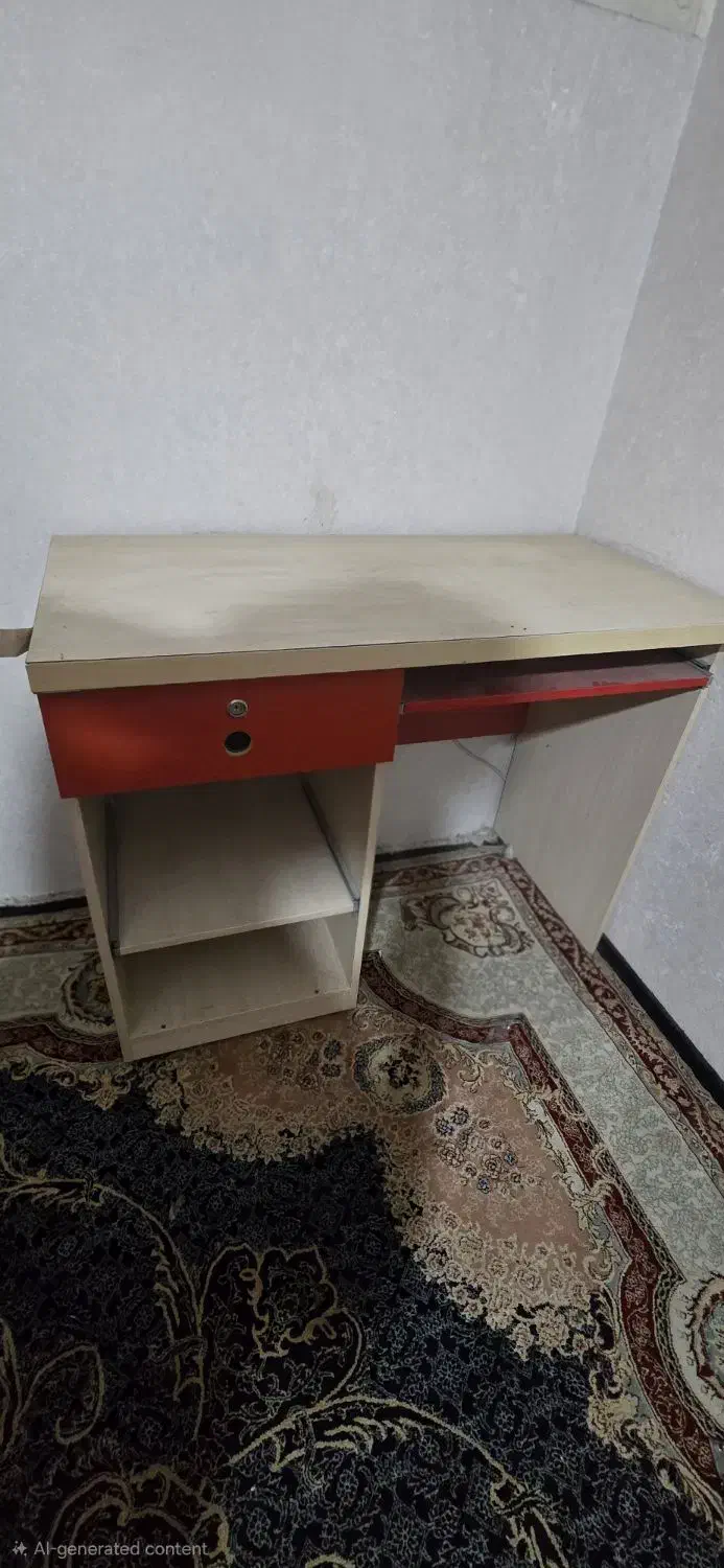 تخت دو طبقه  کتابخانه   میز کامپیوتر|تخت و سرویس خواب|مشهد, آیت الله کاشانی|دیوار