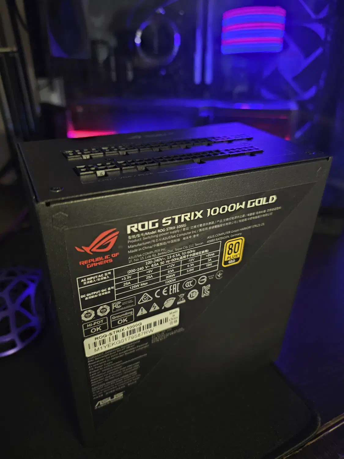 پاور ایسوس مدل ASUS ROG STRIX 1000W 80+ Gold|قطعات و لوازم جانبی رایانه|تهران, فلسطین (میدان انقلاب)|دیوار