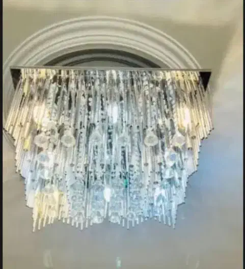 لوستر کنترلی کریستالی بزرگ|لوستر و چراغ آویز|تهران, دبستان|دیوار