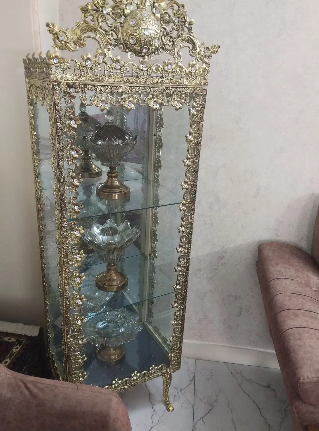 بوفه برنز در حد نو|بوفه، ویترین، کنسول|تهران, آذری|دیوار