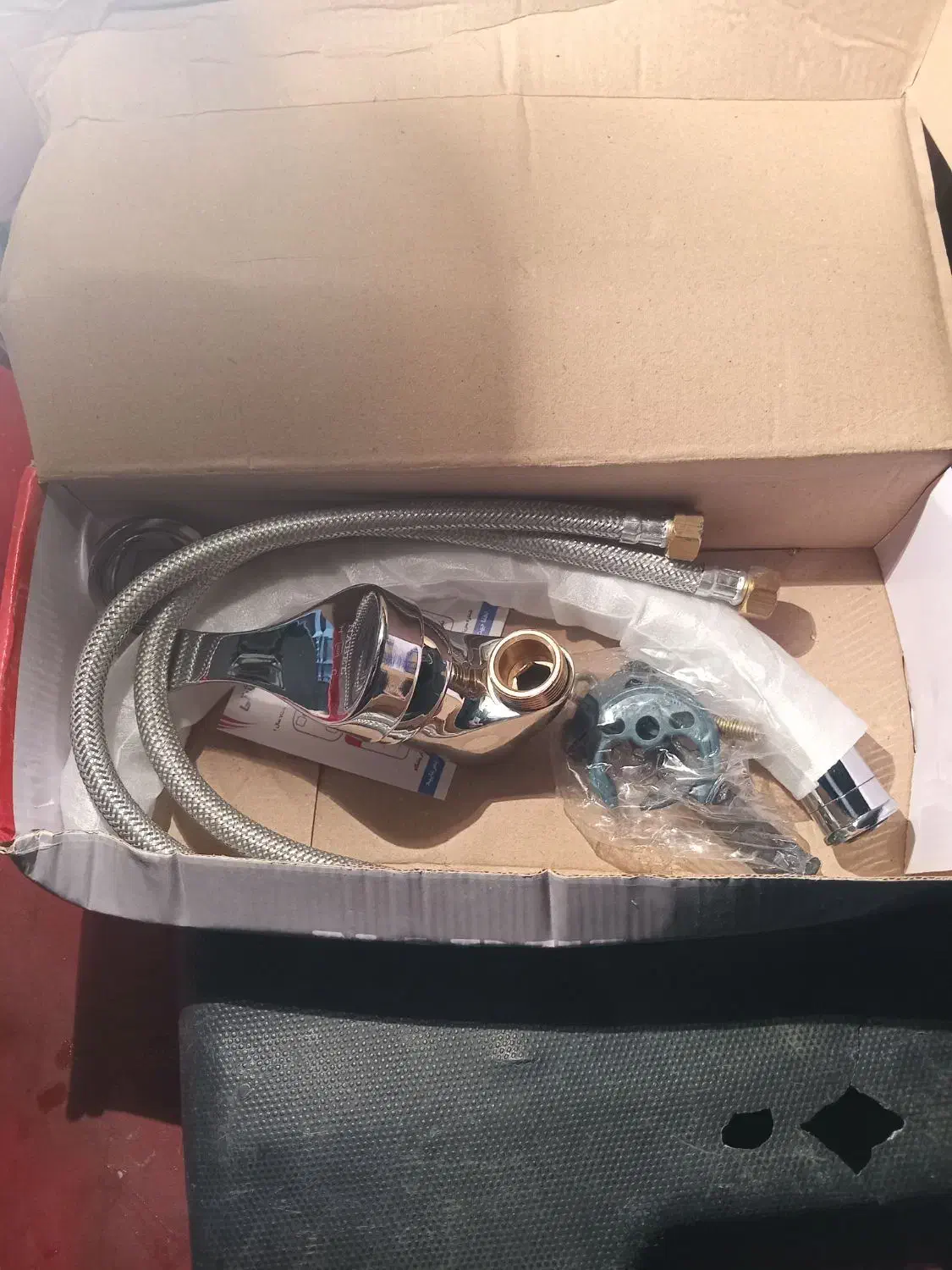 شیر اب ظرفشویی اهرمی استیل کروم|لوازم سرویس بهداشتی|ساری, |دیوار