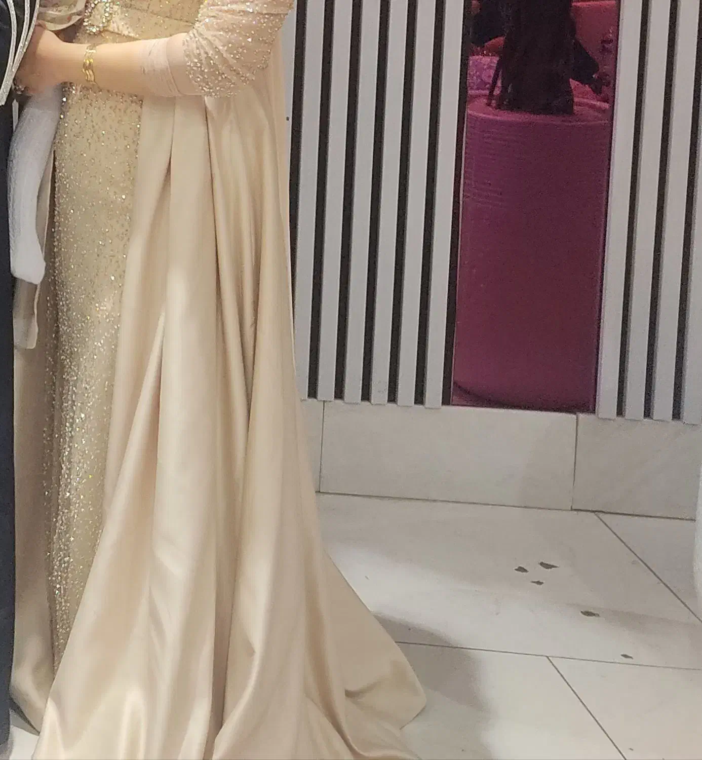 پیراهن مجلسی دو دامنه در حد نو|لباس|خرمآباد, |دیوار